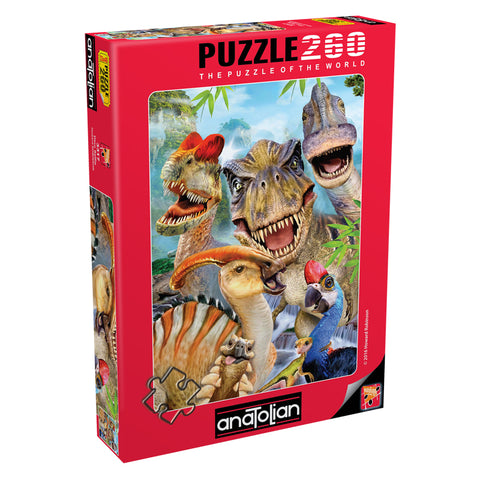 Dino Selfie 260 Piece Jigsaw Puzzle
