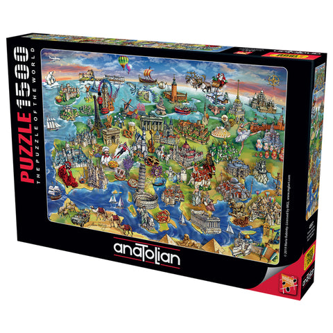 European World 1500 Piece Jigsaw Puzzle