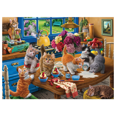 Kittens in the Kitchen 1 1000 Piece Jigsaw Puzzle