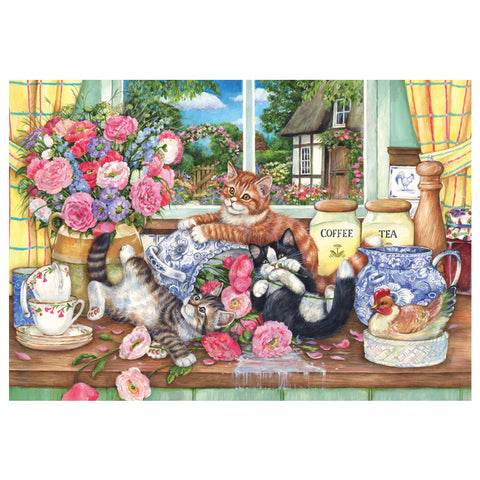 Kittens in the Kitchen 500 Piece Jigsaw Puzzle