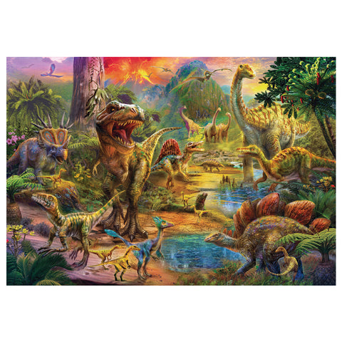 Landscape of Dinosaurs 500 Piece Jigsaw Puzzle