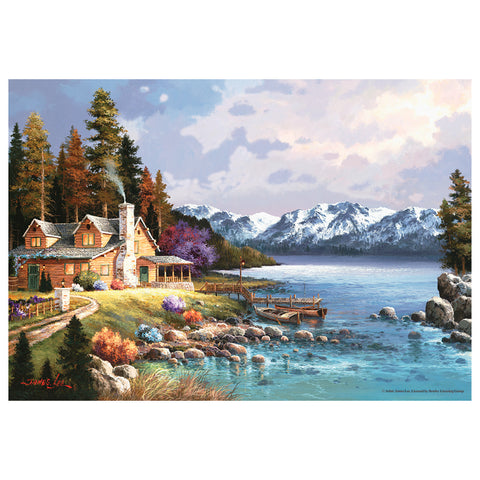 Mountain Cabin 500 Piece Jigsaw Puzzle