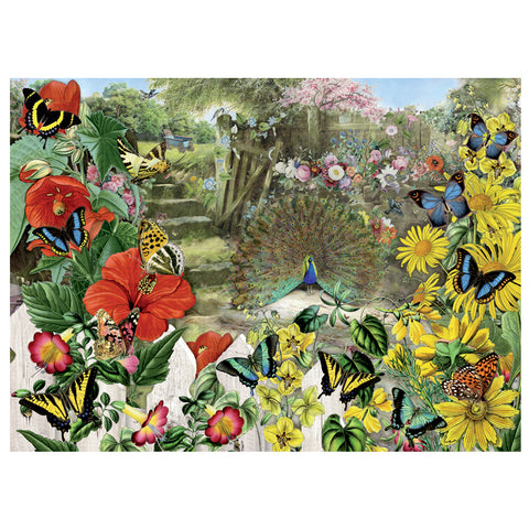 Peacock in the Garden 1000 Piece Jigsaw Puzzle