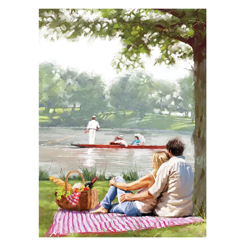 Picnic by the River 1000 Piece Jigsaw Puzzle