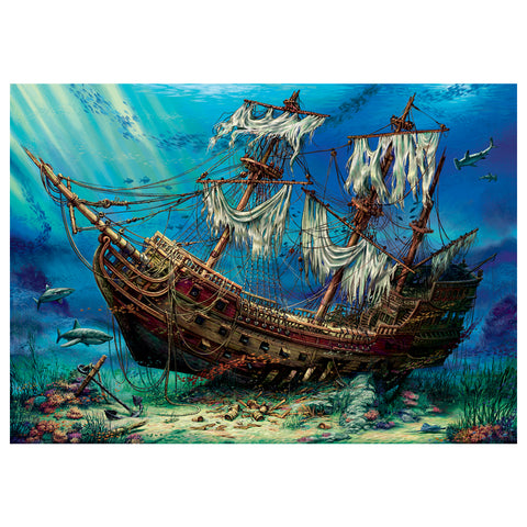 Shipwreck Sea 1500 Piece Jigsaw Puzzle