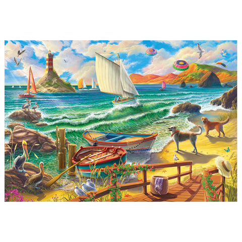 The Seashore View 500 Piece Jigsaw Puzzle