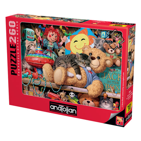 Toy Cupboard Kitten 260 Piece Jigsaw Puzzle
