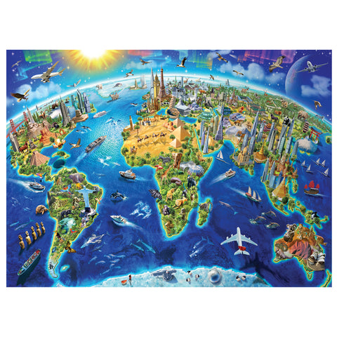 World Landmarks 4000 Piece Jigsaw Puzzle