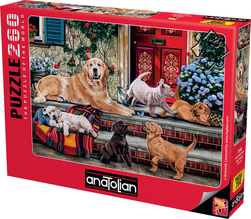 Anatolian Puzzle - Dog Family, 260 Piece Jigsaw Puzzle, 3340