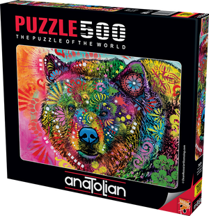 Puzzle 500 pièces : Tête de Loup - Anatolian - Rue des Puzzles