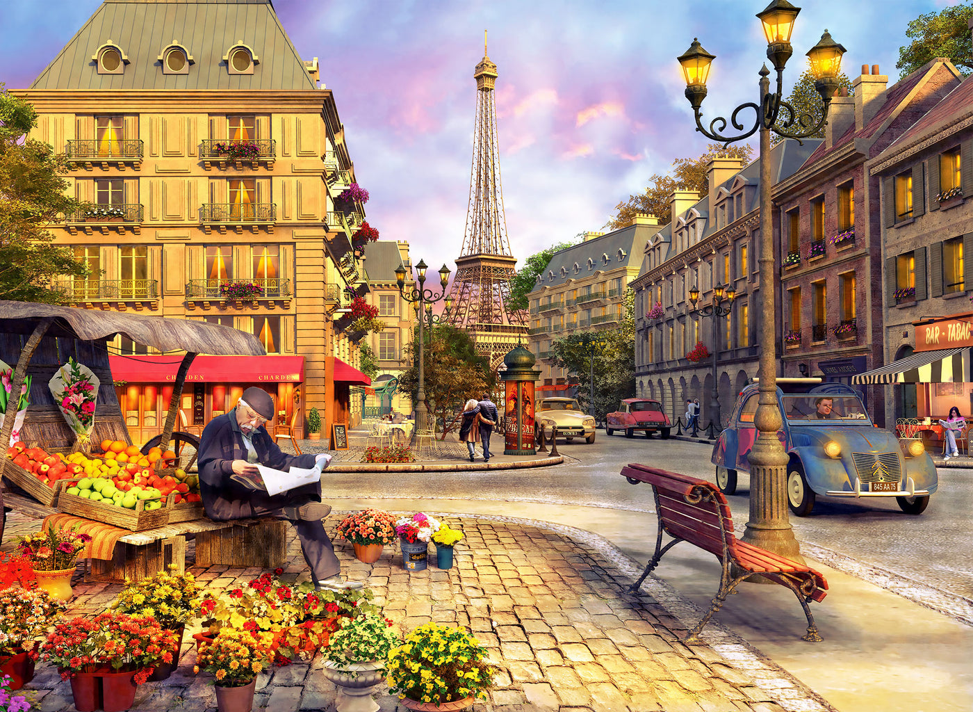 Paris Street Life 1000 Piece Jigsaw Puzzle